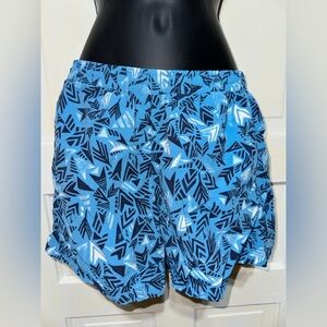 PATAGONIA BAGGIES WOMEN'S  blue black geometric print SHORTS S 5inch